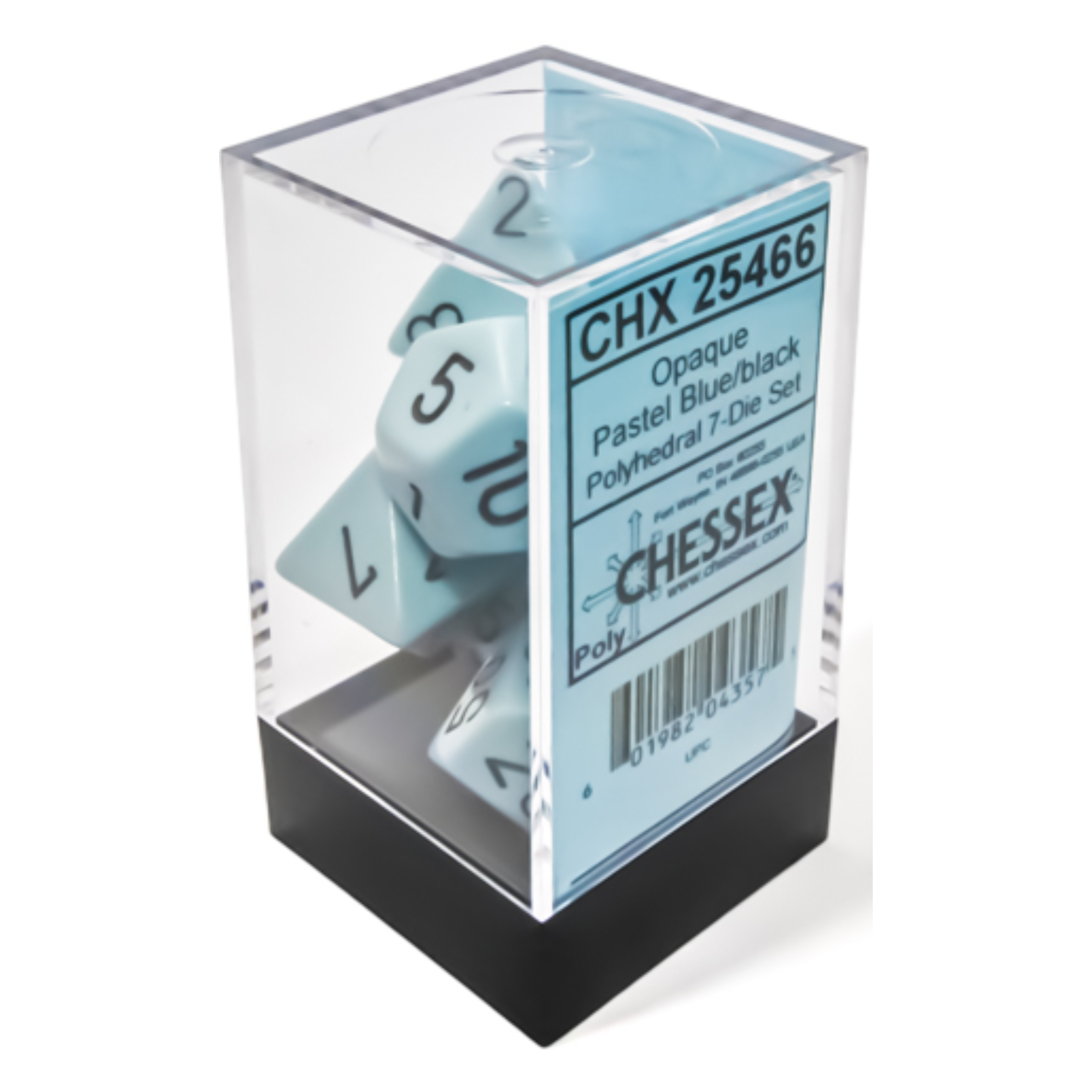 CHX25466 Pastel Blue Dice Set